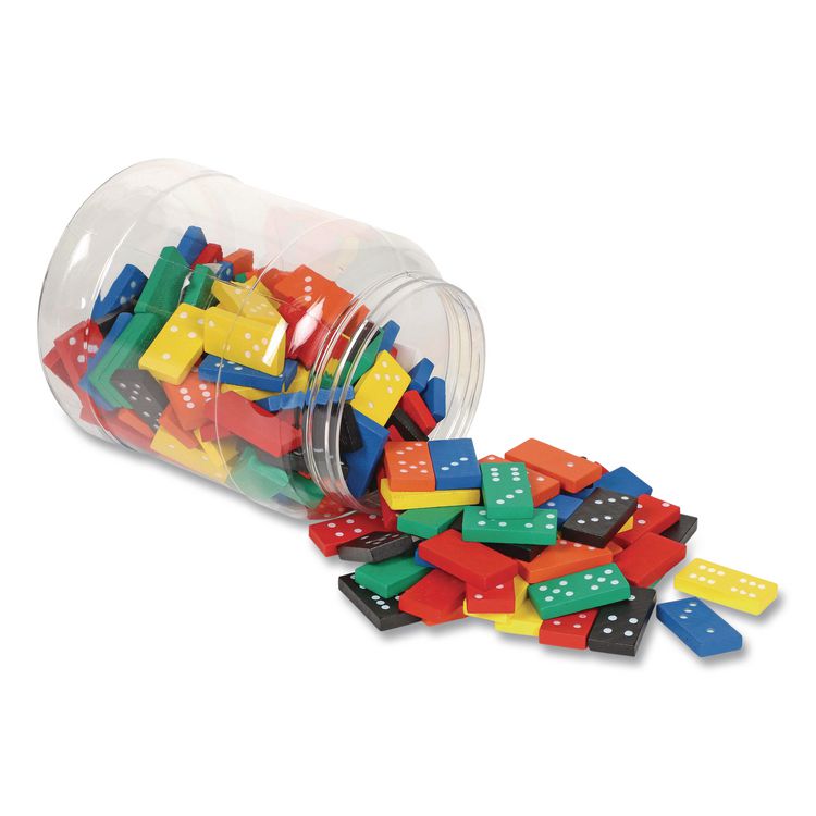 Double-Six Dominoes in Bucket, 2 to 4 Players, Grades K to 4, 168 Pieces