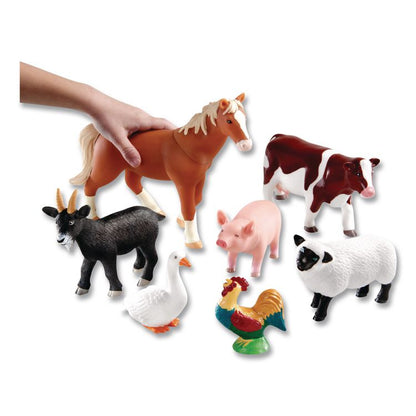 Jumbo Farm Animals, Grades Pre-K to 3, 7 Pieces