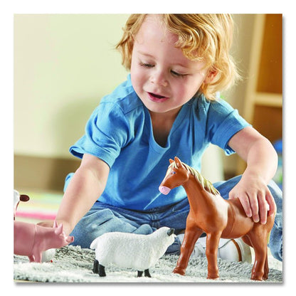 Jumbo Farm Animals, Grades Pre-K to 3, 7 Pieces