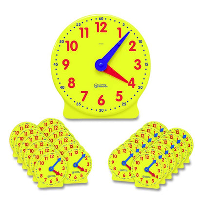 Big Time Classroom Clock Kit, Grades K to 2, 25 Pieces
