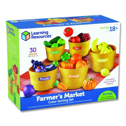 Farmer's Market Color Sorting Set, Pre-K to K, 30 Pieces