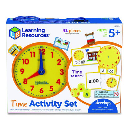 Time Activity Set, 1 to 12 Players, Grades K to 1, 41 Pieces