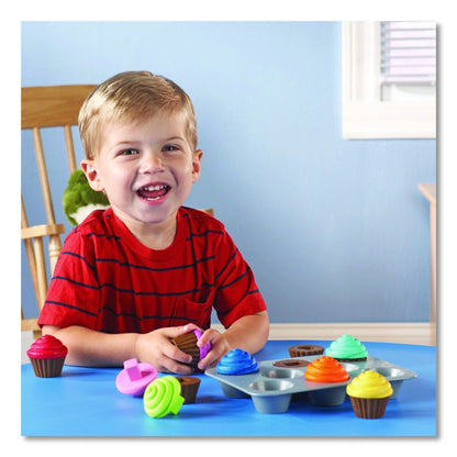 Smart Snacks Shape Sorting Cupcakes, Pre-K, 17 Pieces