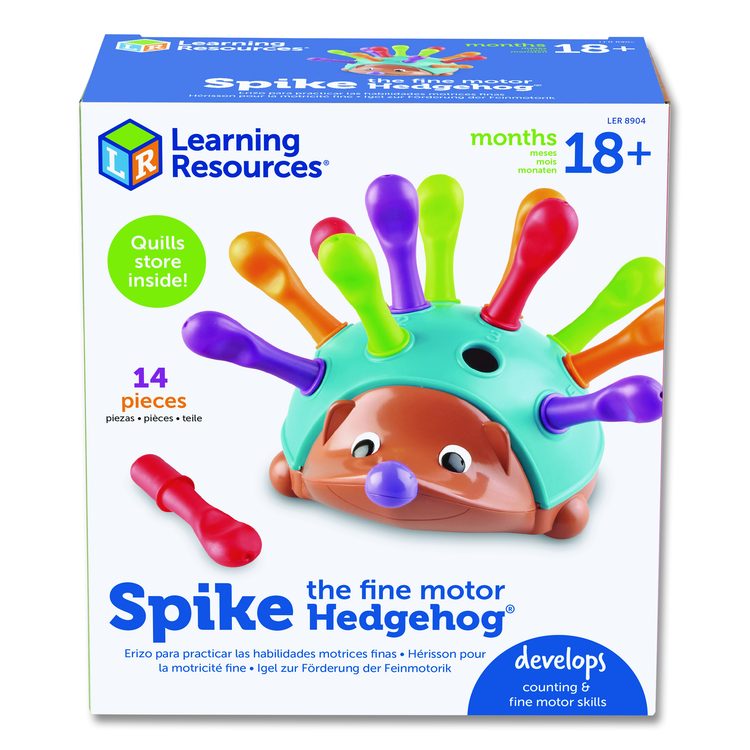 Spike the Fine Motor Hedgehog, Pre-K, 14 Pieces