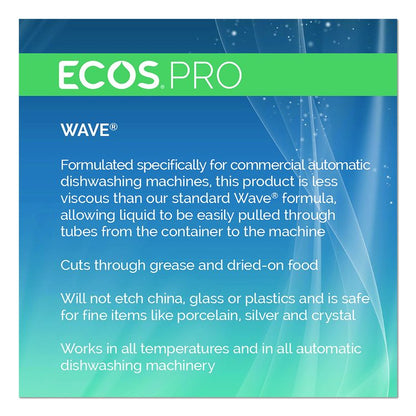 Wave Commercial Automatic Dishwasher Detergent, Free and Clear, 5 gal Pail