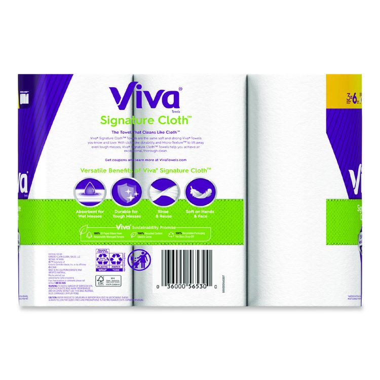 Signature Cloth Choose-A-Sheet Kitchen Roll Paper Towels,1-Ply, 5.1 x 11,White, 86 Sheets/Double Roll, 3 Rolls/PK, 8 Packs/CT