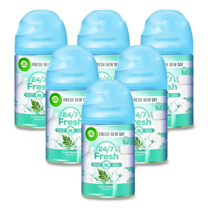 Freshmatic Ultra Automatic Spray Refill, Fresh Waters, 5.89 oz Aerosol Spray, 6/Carton