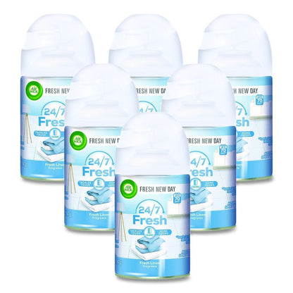 Freshmatic Ultra Spray Refill, Fresh Linen, 5.89 oz Aerosol Spray, 6/Carton