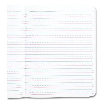 Primary Journal Creative Writing Composition Book, Manuscript Format, Blue/Black/White Cover, (100) 9.75 x 7.5 Sheets