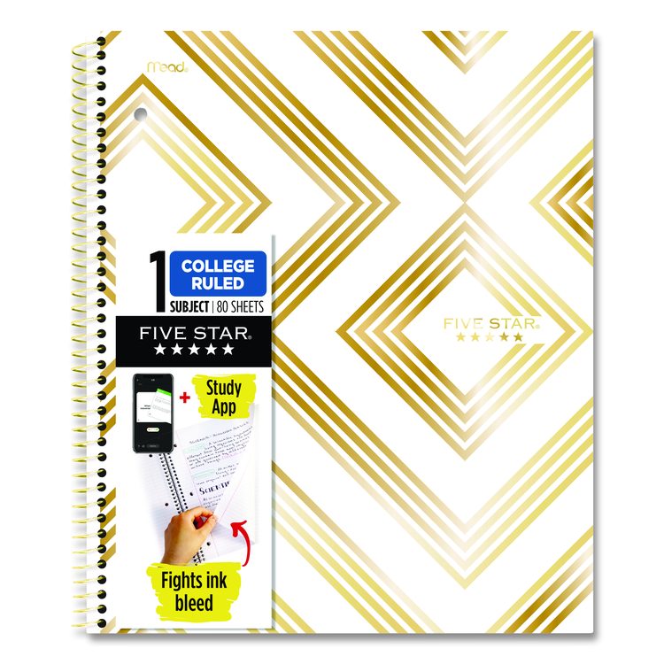 Style Wirebound Notebook, 1-Subject, Medium/College Rule, Randomly Assorted Cover Color, (80) 11 x 8.5 Sheets