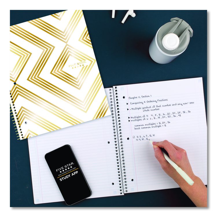 Style Wirebound Notebook, 1-Subject, Medium/College Rule, Randomly Assorted Cover Color, (80) 11 x 8.5 Sheets