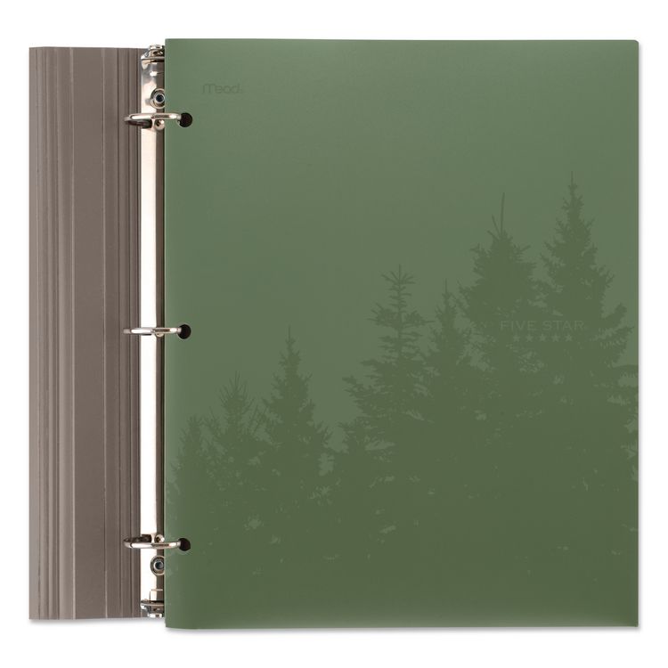 Recycled Plastic Two-Pocket Folder, Side: 3-Hole Punched, Accommodates 11 x 8.5 Sheets, Randomly Assorted Colors