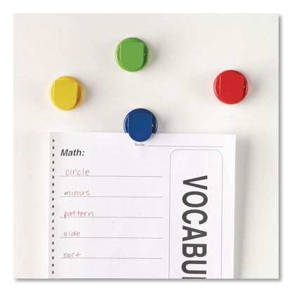 Super Strong Magntic Clips, Small, 1.5" Diameter, Assorted Colors, 4 Pieces