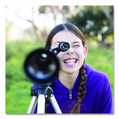 GeoSafari Vega 600 Telescope, 2 Elements, 30x to 150x Magnification, 50 mm Aperture, 600 mm Focal Length, Silver