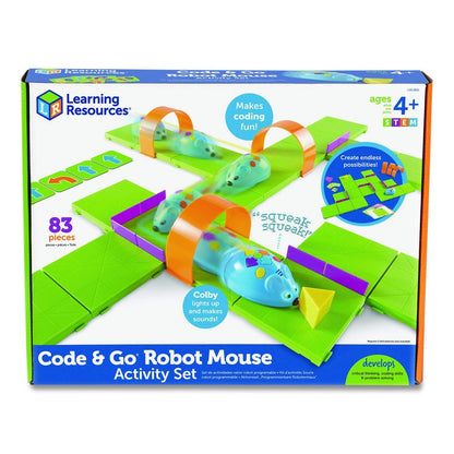 Code and Go Robot Mouse Activity Set, Grades Pre-K to 3, 83 Pieces