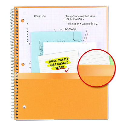Wirebound Notebook, 1-Subject, Quadrille Rule (4 sq/in), Randomly Assorted Cover Color, (100) 11 x 8.5 Sheets