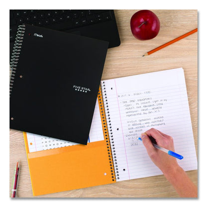 Wirebound Notebook, 5-Subject, Medium/College Rule, Assorted Cover Colors, (200) 11 x 8.5 Sheets, 2/Pack