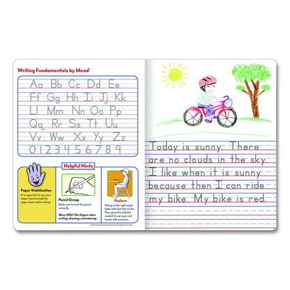 Primary Journal Half Page Ruled, Blue Marble Cover, Primary Rule, (100) 9.75 x 7.5 Sheets