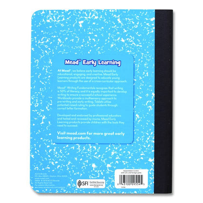 Primary Journal Half Page Ruled, Blue Marble Cover, Primary Rule, (100) 9.75 x 7.5 Sheets