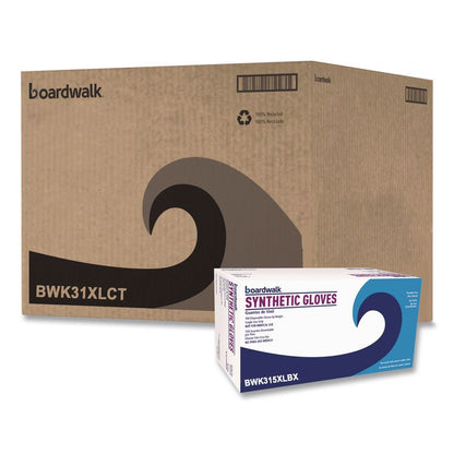 Powder-Free Synthetic Vinyl Gloves, X-Large, 4 mil Thick, 9.5" Long, Cream, 100/Box, 10 Boxes/Carton