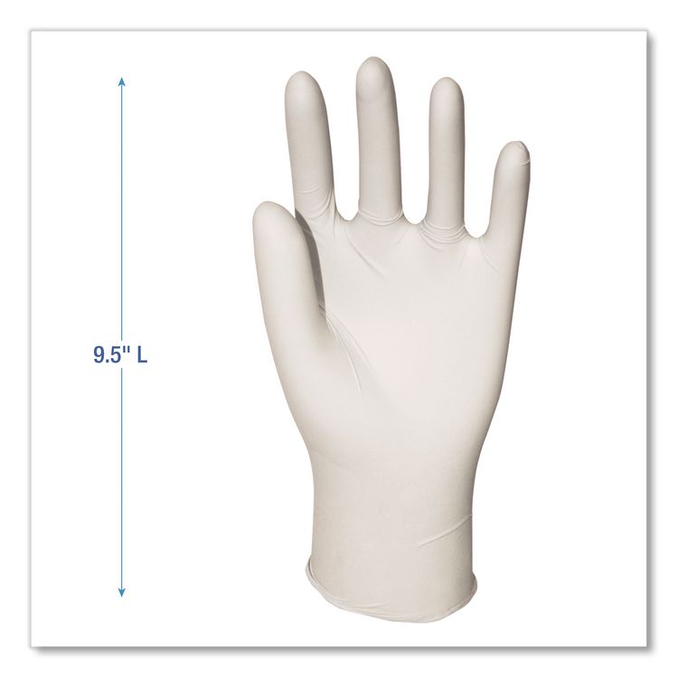 Powder-Free Synthetic Vinyl Gloves, Medium, 4 mil Thick, 9.5" Long, Beige, 100/Box