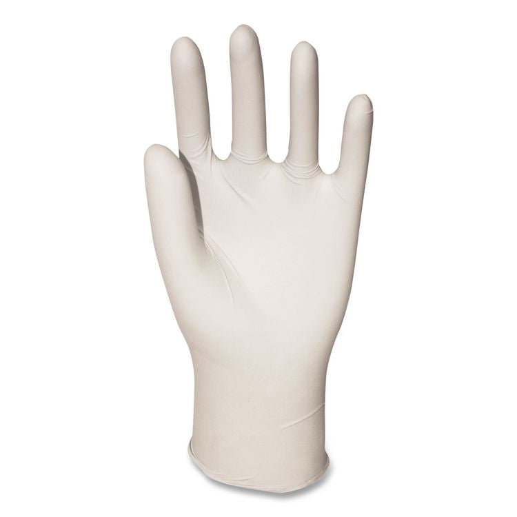 Powder-Free Synthetic Vinyl Gloves, Large, 4 mil Thick, 9.5" Long, Cream, 100/Box, 10 Boxes/Carton