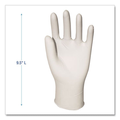 Powder-Free Synthetic Vinyl Gloves, Large, 4 mil Thick, 9.5" Long, Beige, 100/Box