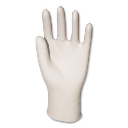 Powder-Free Synthetic Vinyl Gloves, Large, 4 mil Thick, 9.5" Long, Beige, 100/Box