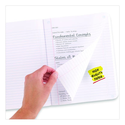 Composition Book, Medium/College Rule, Randomly Assorted Cover Color, (80) 9.75 x 7.5 Sheets