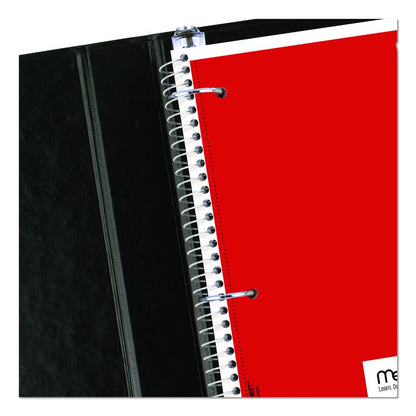 Spiral Notebook, 1-Subject, Wide/Legal Rule, Assorted Cover Colors, (70) 10.5 x 8 Sheets, 6/Pack