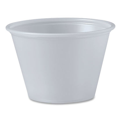 Portion Containers, 2.5 oz, Plastic, Translucent, 2,500/Carton
