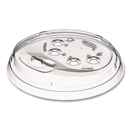Prima Strawless Plastic Lids, Fits 30 oz to 32 oz Cold Cups, Clear, 100/Sleeve, 12 Sleeves/Carton