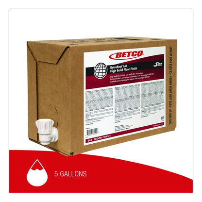 BetcoBest LM Floor Finish with SRT, 5 gal Bag-in-Box