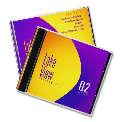 Inkjet CD/DVD Jewel Case Inserts, Matte White, 20/Pack