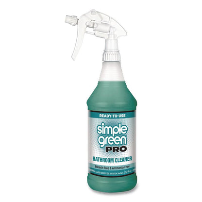 Pro Bathroom Cleaner Ready-To-Use, 32 oz Spray Bottle, 12/Carton