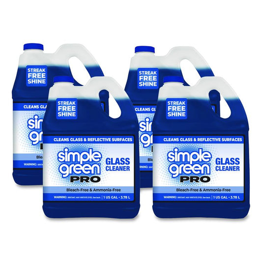 Pro Glass Cleaner, 1 gal Bottle, 4/Carton