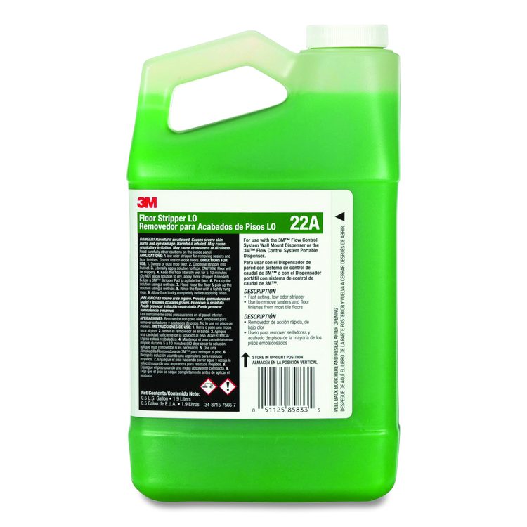 Floor Stripper LO Concentrate 22A, 0.5 gal Bottle, 4/Carton