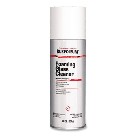 Professional Foaming Glass Cleaner Aerosol, 20 oz Aerosol Spray (Each)