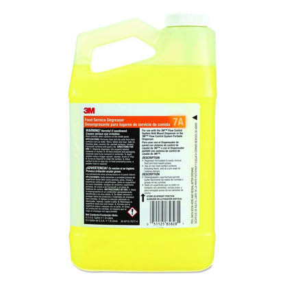 Food Service Degreaser Concentrate 7A, 0.5 gal Bottle, 4/Carton