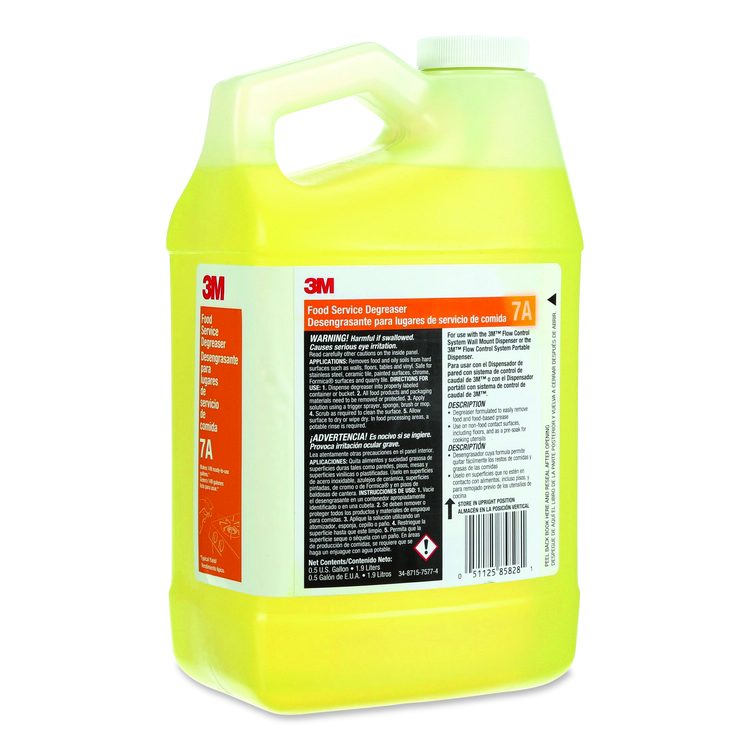 Food Service Degreaser Concentrate 7A, 0.5 gal Bottle, 4/Carton