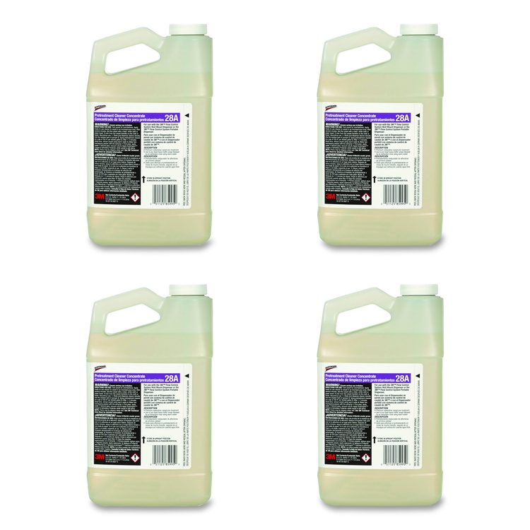 Scotchgard Pretreatment Cleaner Concentrate 28A, 0.5 gal Bottle, 4/Carton