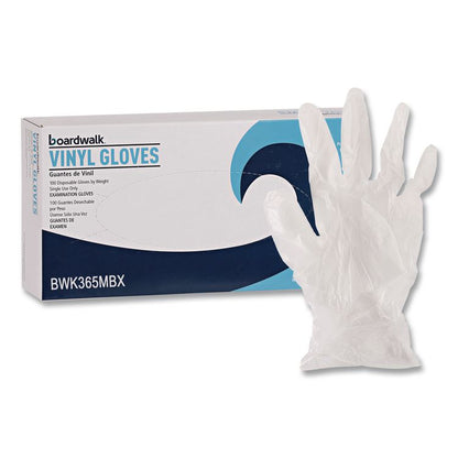 General Purpose Vinyl Gloves, Powder-Free, Medium, 2.6 mil Thick, 9.5" Long, Clear, 100/Box, 10 Boxes/Carton