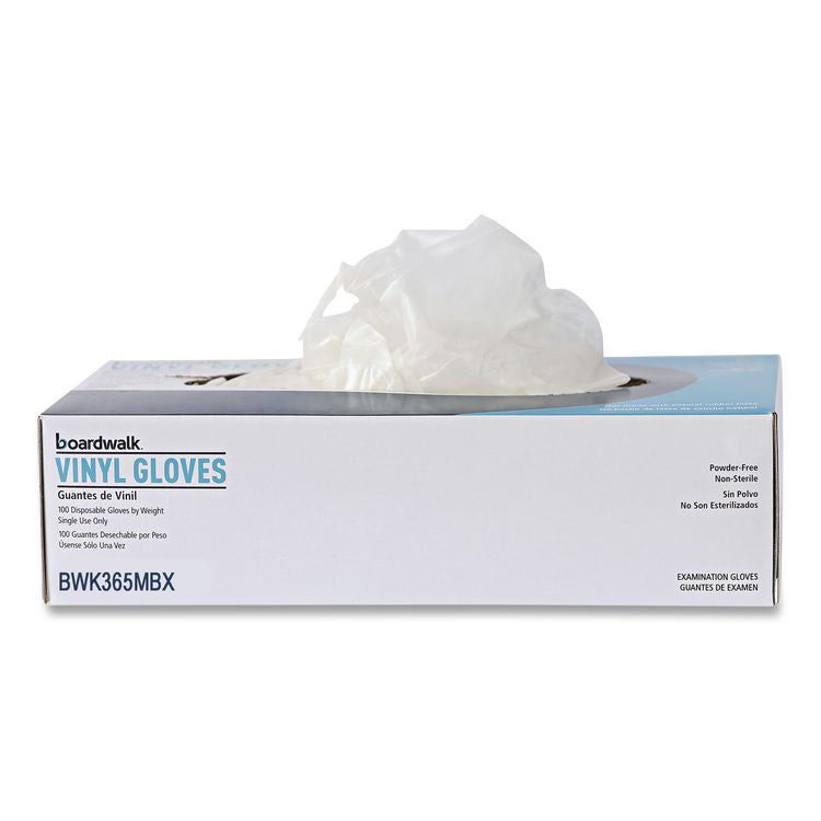 General Purpose Vinyl Gloves, Powder-Free, Medium, 2.6 mil Thick, 9.5" Long, Clear, 100/Box, 10 Boxes/Carton