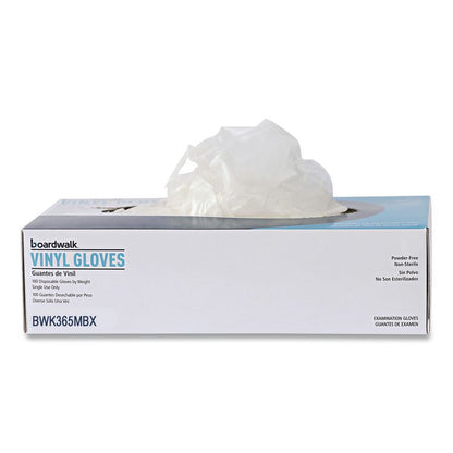 General Purpose Vinyl Gloves, Powder-Free, Medium, 2.6 mil Thick, 9.5" Long, Clear, 100/Box, 10 Boxes/Carton