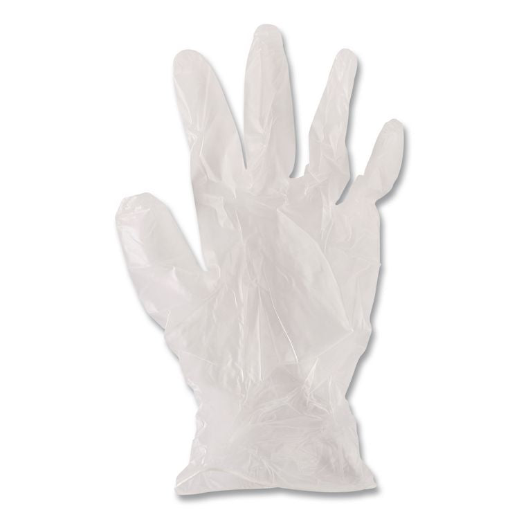 General Purpose Vinyl Gloves, Powder-Free, Medium, 2.6 mil Thick, 9.5" Long, Clear, 100/Box, 10 Boxes/Carton
