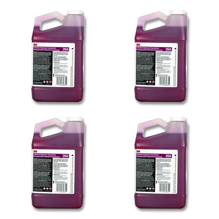 Industrial Degreaser Concentrate 26A, 0.5 gal Bottle, 4/Carton
