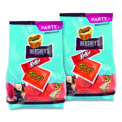 Milk Chocolate Candy Mini Assortment, 60.1 oz Bag, 2/Carton
