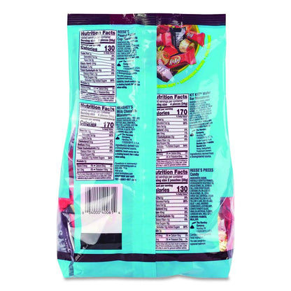 Milk Chocolate Candy Mini Assortment, 60.1 oz Bag, 2/Carton