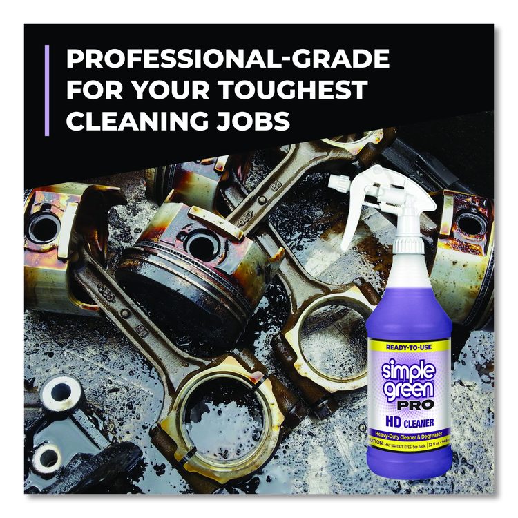 Pro HD Cleaner Ready-To-Use, 32 oz Spray Bottle, 12/Carton
