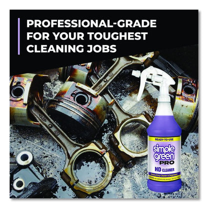 Pro HD Cleaner Ready-To-Use, 32 oz Spray Bottle, 12/Carton